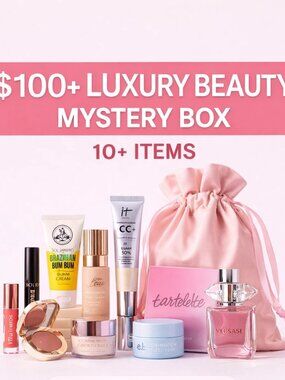 $100+ Deluxe Beauty Mystery Box | Makeup Skincare Bundle | 10+ Items
